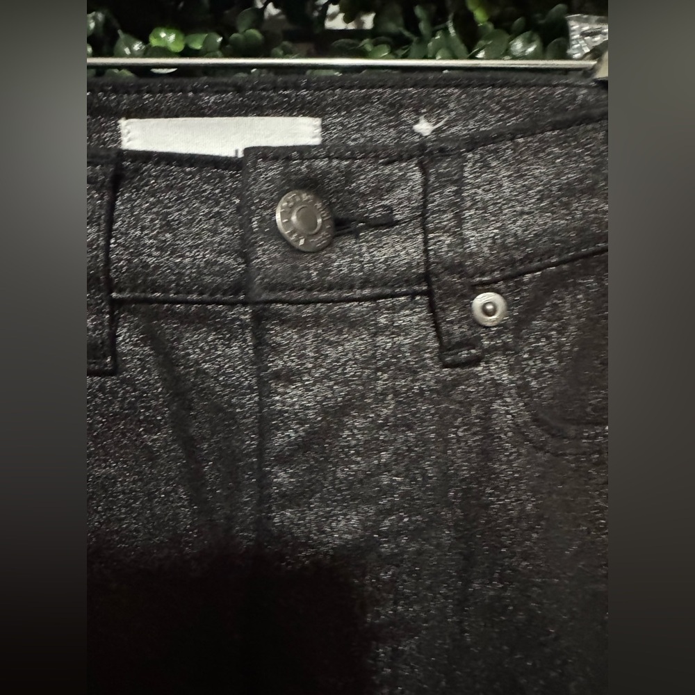 LOFT SHIMMER HIGH RISE SKINNY JEANS - Picture 9 of 13